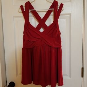 Torrid Red Strappy Tank